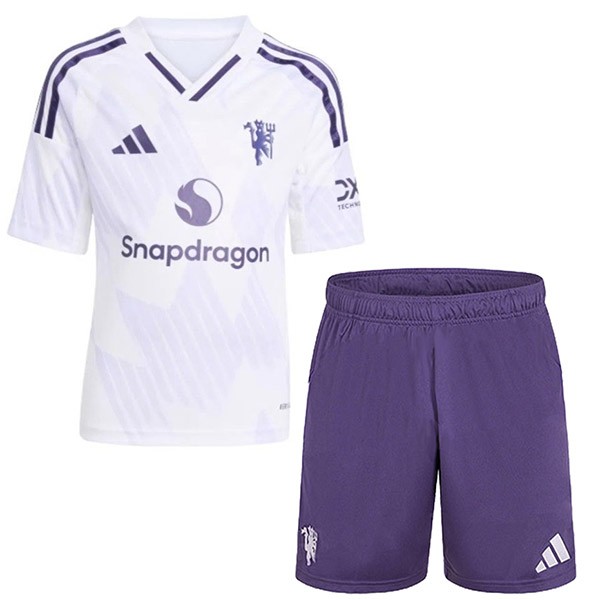 Manchester united away kids kit childrens jersey 2025-2026